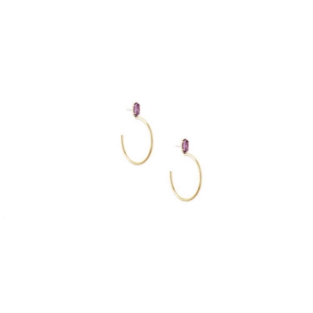 KENDRA SCOTT “PEPPER” HOOP EARRINGS